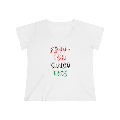 Free-ish Since 1865 Juneteenth Women's Curvy T-shirt