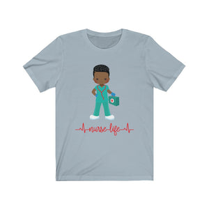 Black Male Nurse Nurse Life T-shirt