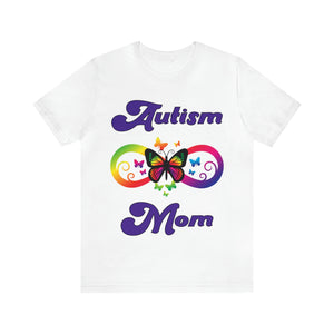 Infinity Butterfly Autism Mom T-shirt