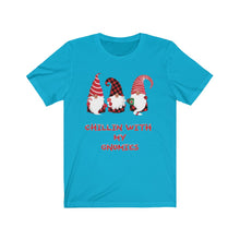 Buffalo Plaid Chilling With Gnomies Christmas T-shirt