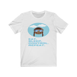 Unisex Eat Sleep Control The Skies Pilot T-shirt