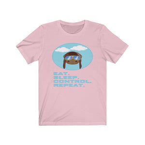 Unisex Eat Sleep Control The Skies Pilot T-shirt