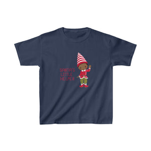 Kids African American Boy Elf Santa's Helper T-shirt