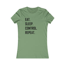 Eat. Sleep. Control. Repeat. Words T-shirt
