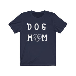 Dog Mom White Lettering T-shirt