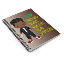 African American Boy Affirmations Spiral Notebok