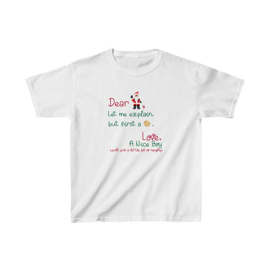 Kids African American Boy Dear Santa Let Me Explain T-shirt