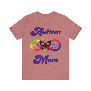Infinity Butterfly Autism Mom T-shirt
