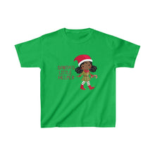 Kids African American Girl Christmas Elf Santa's Helper T-shirt